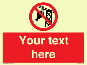 Custom prohibition do not fly kites near overhead electrical power lines